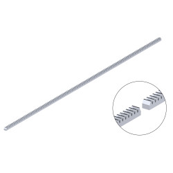 Hrebeň kov 22x22mm, L-2000mm, M4, max do 3500kg, pozinkovaný, cena za kus Hrebeň kov 22x22mm, L-2000mm, M4, max do 3500kg, pozinkovaný, cena za kus